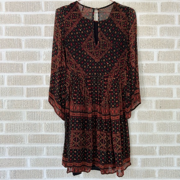 ANTHROPOLOGIE Akemi+Kin Munro Embellished Sheer Tunic Dress - Picture 6 of 8